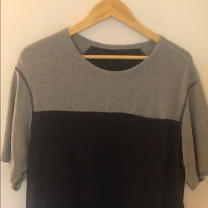 Lululemon grey and navy blue shirt